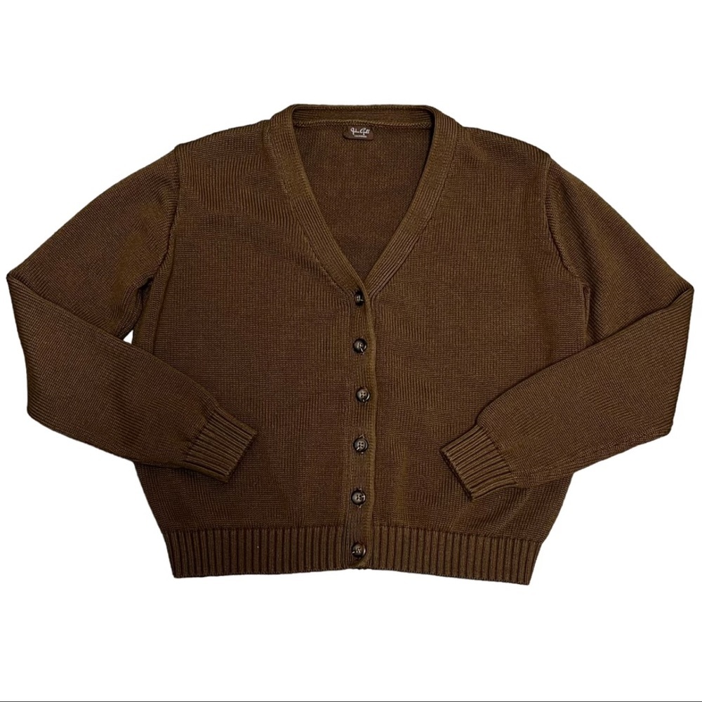 J. Galt California One Size fits Most S M L XL Women’s Cardigan Sweater Brown - Picture 4 of 9